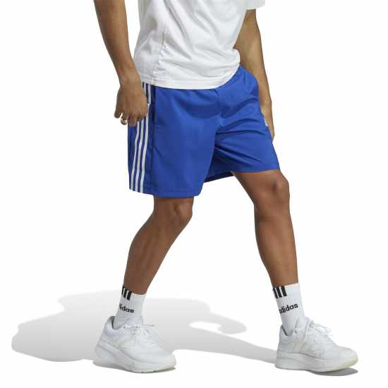 Adidas Essentials 3-Stripes Shorts Ярко Кралско/Бяло Дамски къси панталони