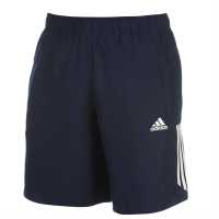 Sale Adidas Mens 3-Stripes Shorts Navy/White Мъжко облекло за едри хора
