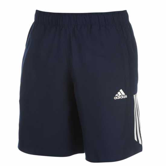 Adidas Essentials 3-Stripes Shorts Морско синьо/Бяло Дамски къси панталони