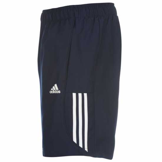 Adidas Мъжки Шорти 3-Stripes Shorts Mens Navy/White Мъжко облекло за едри хора