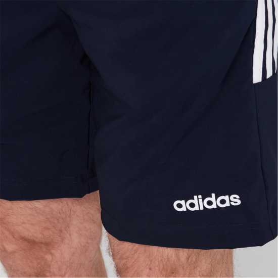 Adidas Мъжки Шорти 3-Stripes Shorts Mens Navy/White Мъжко облекло за едри хора