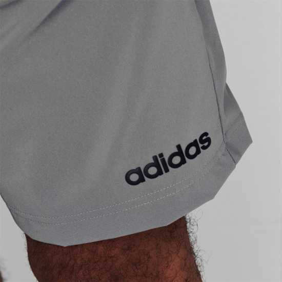 Adidas Мъжки Шорти 3-Stripes Shorts Mens MedGrey/Black Мъжко облекло за едри хора