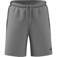 Adidas Essentials 3-Stripes Shorts Средно сиво/черно Дамски къси панталони