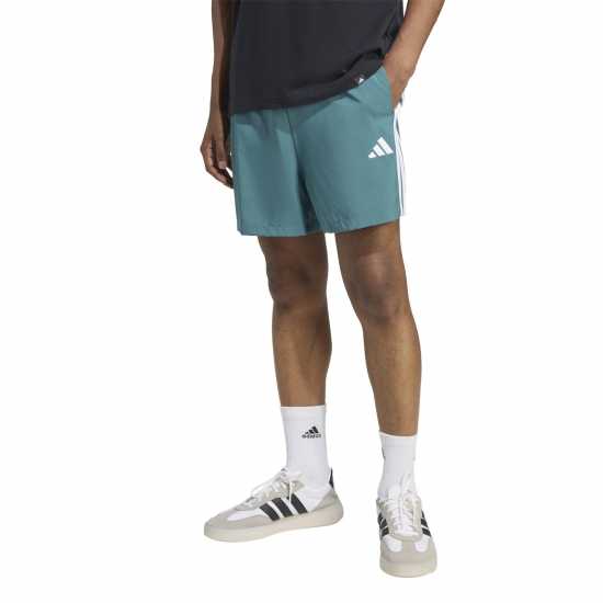 Adidas Essentials 3-Stripes Shorts Teal 