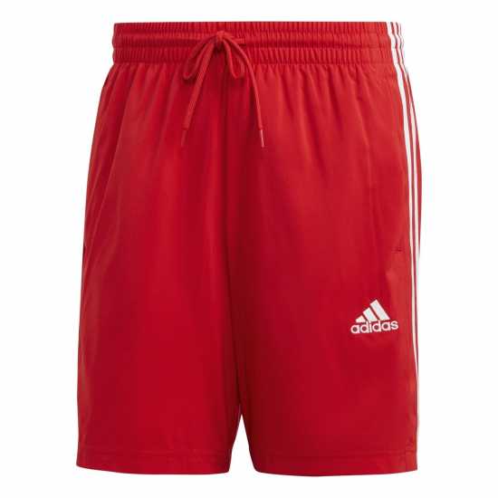 Adidas Essentials 3-Stripes Shorts Червено/Бяло Дамски къси панталони