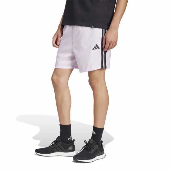 Adidas Essentials 3-Stripes Shorts Ледена лаванда Дамски къси панталони