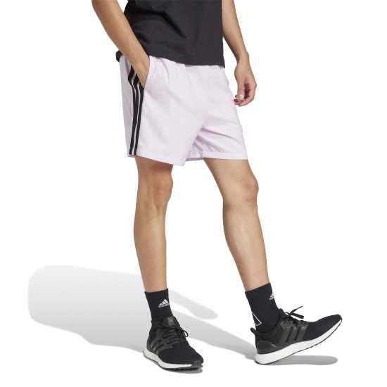 Adidas Essentials 3-Stripes Shorts Ледена лаванда Дамски къси панталони