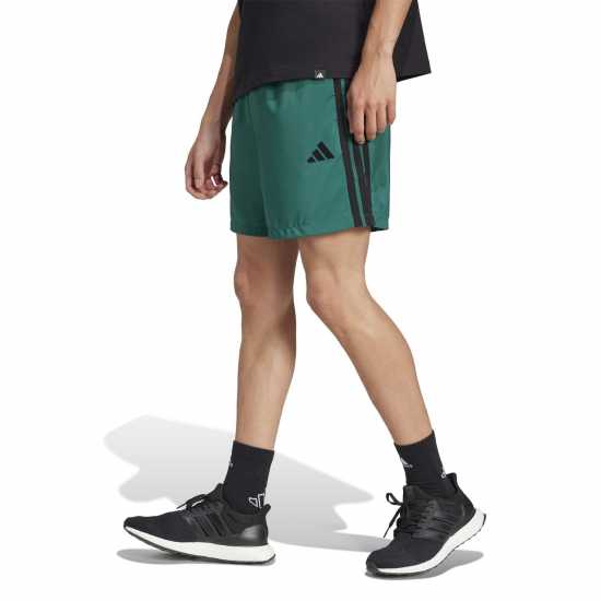 Adidas Essentials 3-Stripes Shorts Кол Зелено Дамски къси панталони