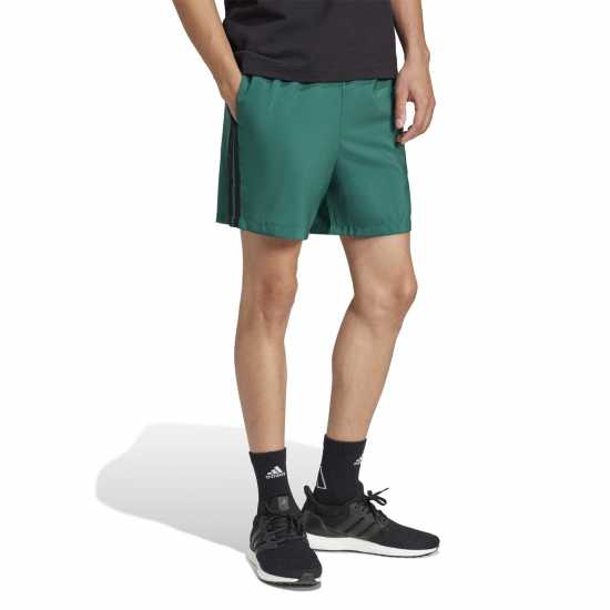 Adidas Essentials 3-Stripes Shorts Кол Зелено Дамски къси панталони