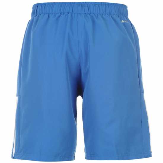 Adidas Мъжки Шорти 3-Stripes Shorts Mens BrightRoyal/Wht Мъжко облекло за едри хора