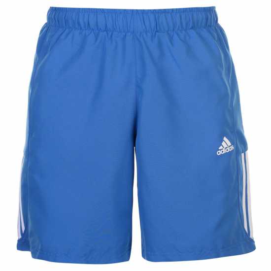 Adidas Мъжки Шорти 3-Stripes Shorts Mens BrightRoyal/Wht Мъжко облекло за едри хора