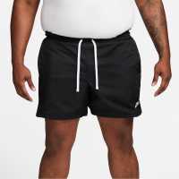 Nike Sportswear Essentials Men's Woven Flow Shorts Black Мъжко облекло за едри хора