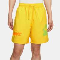 Nike Sportswear Sport Essentials+ Men's Woven Shorts Sulfur/Uni Red Мъжко облекло за едри хора