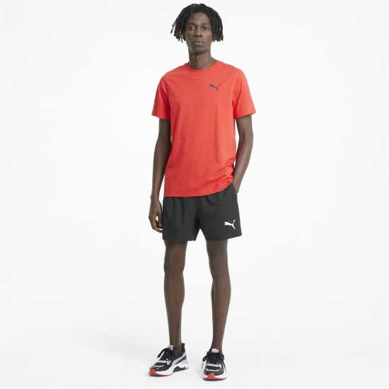 Puma Essentials Logo Woven Shorts 5 Mens Black/White Мъжко облекло за едри хора