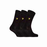 Lyle And Scott Men's Basic Crew Socks Черно 