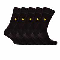 Lyle And Scott Men's Core Crew Socks Черно 
