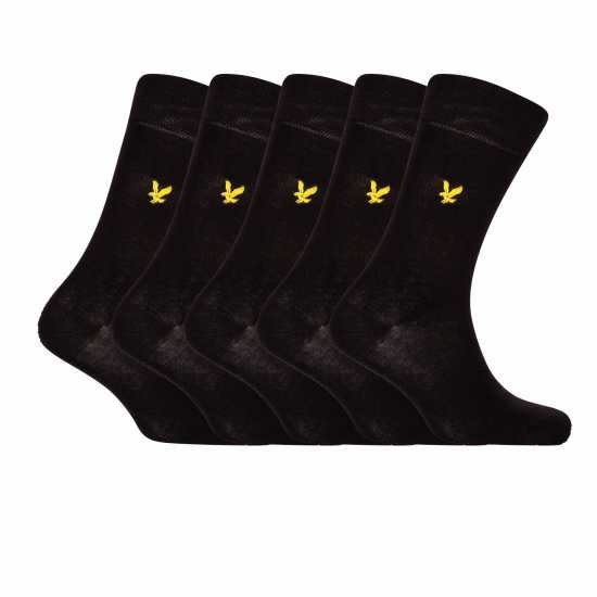 Lyle And Scott Men's Core Crew Socks Черно 