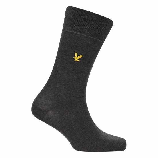 Lyle And Scott Men's Core Crew Socks Черно/Праскова/Сиво 