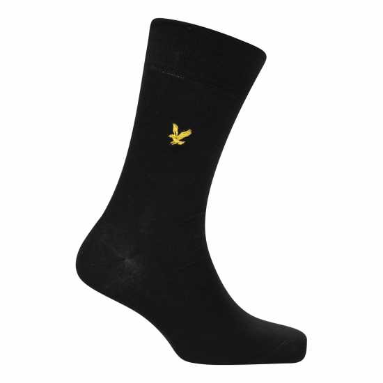 Lyle And Scott Men's Core Crew Socks Черно/Праскова/Сиво 