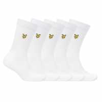 Lyle And Scott Men's Sports Crew Socks Ярко бяло 