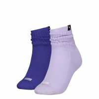 Puma Shorts Slouch Crew Socks Лилаво комбо 