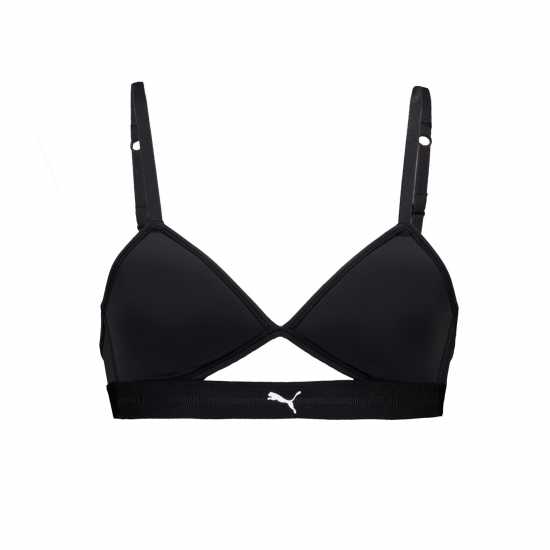 Puma Peek A Boo Triangle Bralette Черно 
