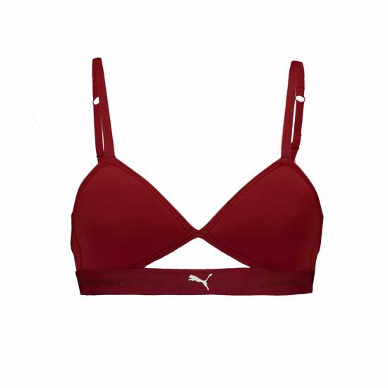 Puma Peek A Boo Triangle Bralette Бордово 