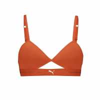 Puma Peek A Boo Triangle Bralette Огнено оранжево 