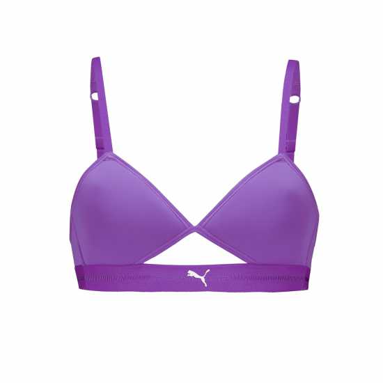 Puma Peek A Boo Triangle Bralette Астър Лилаво 
