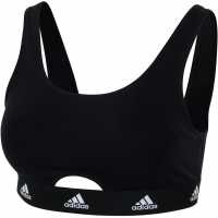 Adidas Active Comfort Cotton Scoop Bralette Black Дамско бельо