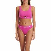 Adidas Active Comfort Cotton Scoop Bralette Фуксия Дамско бельо
