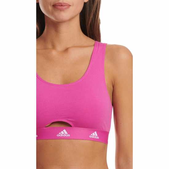 Adidas Active Comfort Cotton Scoop Bralette Фуксия Дамско бельо