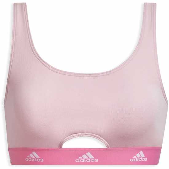 Adidas Active Comfort Cotton Scoop Bralette Ясно розово Дамско бельо