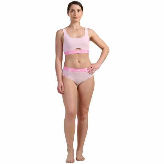 Adidas Active Comfort Cotton Scoop Bralette Ясно розово Дамско бельо