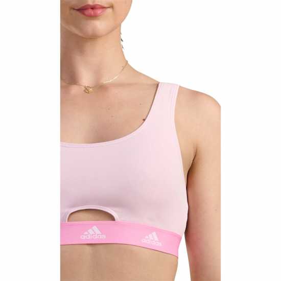 Adidas Active Comfort Cotton Scoop Bralette Ясно розово Дамско бельо