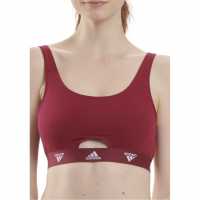 Adidas Active Comfort Cotton Scoop Bralette Бордо Дамско бельо