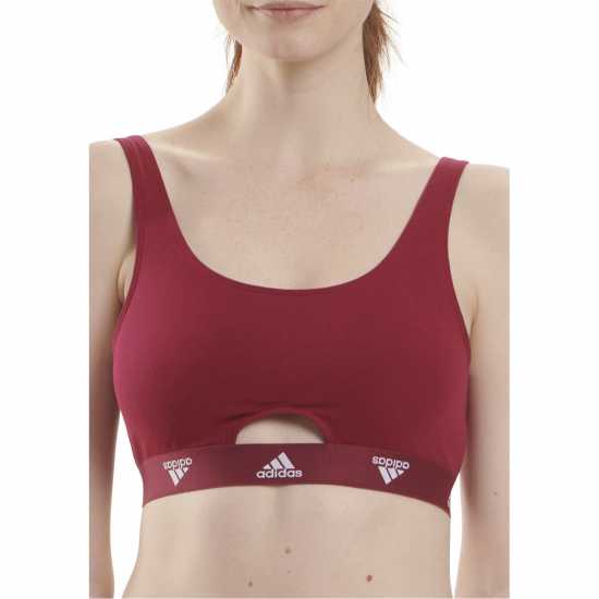 Adidas Active Comfort Cotton Scoop Bralette Бордо Дамско бельо