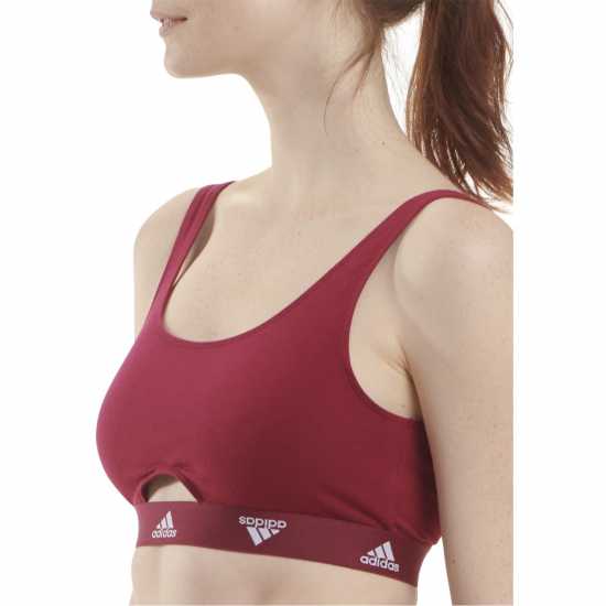 Adidas Active Comfort Cotton Scoop Bralette Бордо Дамско бельо