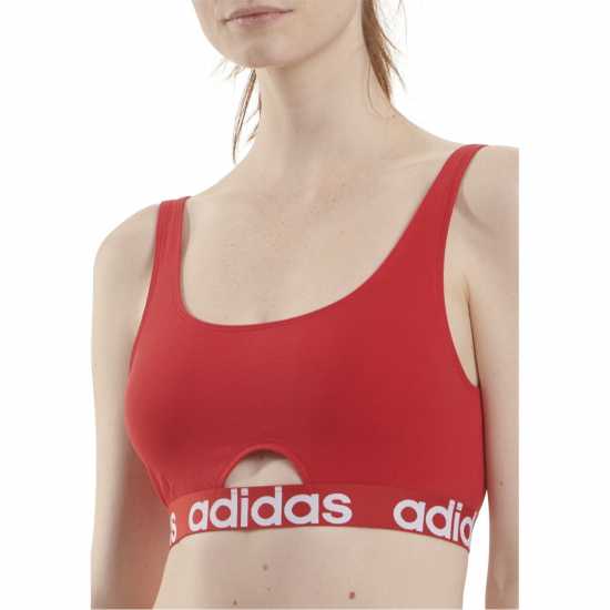 Adidas Active Comfort Cotton Scoop Bralette Червено Дамско бельо