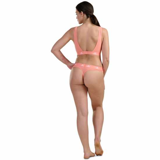 Дамско бельо Adidas Active Comfort Cotton Scoop Bralette Корал Adidas Active Comfort Cotton Scoop Bralette Корал Дамско бельо