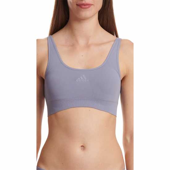 Adidas Active Seamless Micro Stretch Scoop Lounge Bra Сивогрейбъл Дамско бельо
