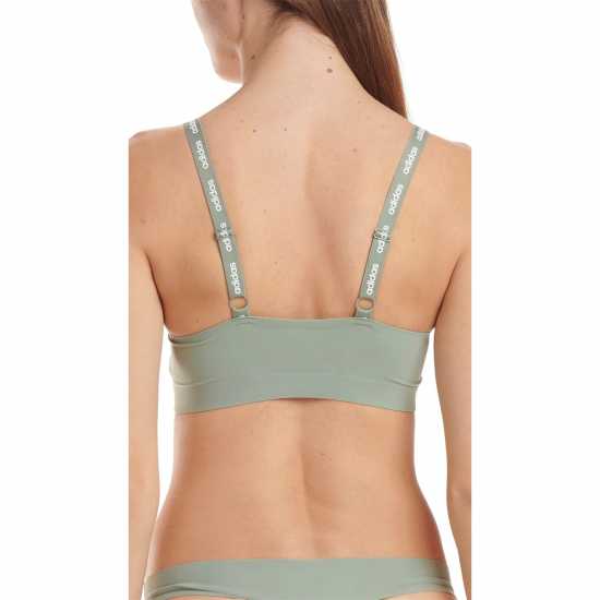 Adidas Active Micro Flex Scoop Lounge Bra Олива зелена Дамско бельо