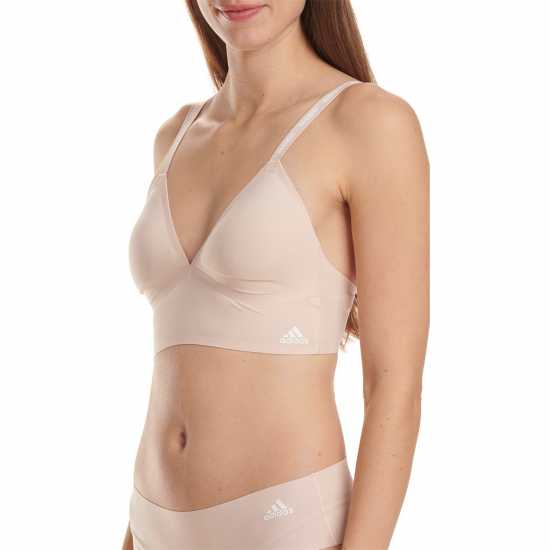 Дамско бельо Adidas Active Micro Flex Long Line Bralette Womens Праскова млечина Adidas Active Micro Flex Long Line Bralette Womens Праскова млечина Дамско бельо