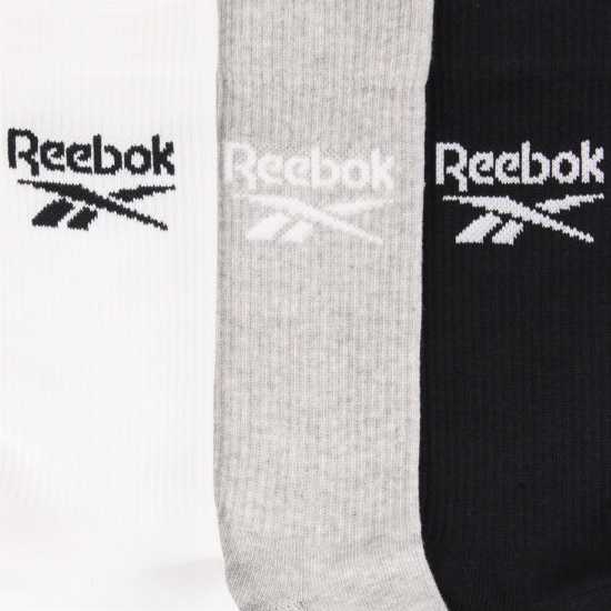 Reebok 6Pk Crew Sock Sn00 Wht/Gry/Blk Мъжки чорапи