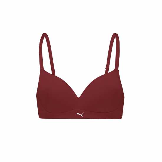 Puma Soft Lightly Lined Bralette Бордово 
