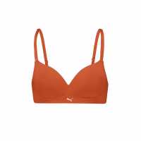 Puma Soft Lightly Lined Bralette Огнено оранжево 