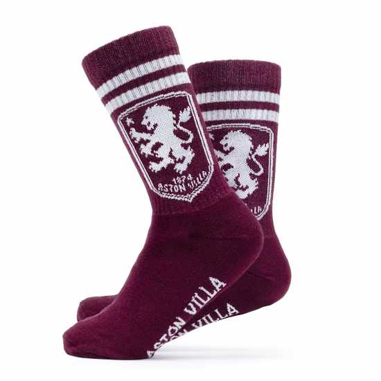 Team Football Officially Licensed Socks 2-Pack Size 7-11 Unisex AVFC Crest Team Football Officially Licensed Socks 2-Pack Size 7-11 Unisex AVFC Crest