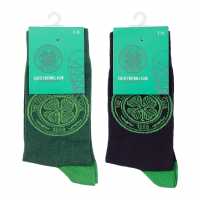 Team Football Officially Licensed Socks 2-Pack Size 7-11 Unisex Celtic FC 