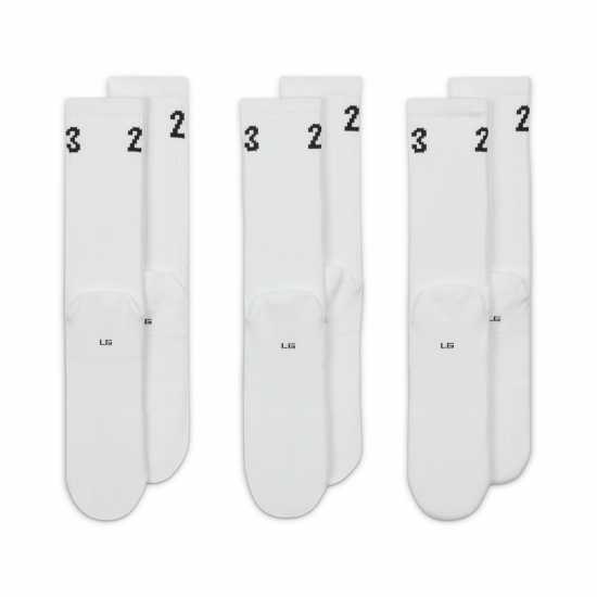 Мъжки чорапи Nike Air Jordan Essentials Crew Socks (3 Pairs) Бяло Nike Air Jordan Essentials Crew Socks (3 Pairs) Бяло Мъжки чорапи