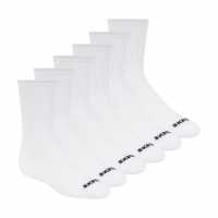 Skechers 6Pkt Crw Ch99 White/Black 